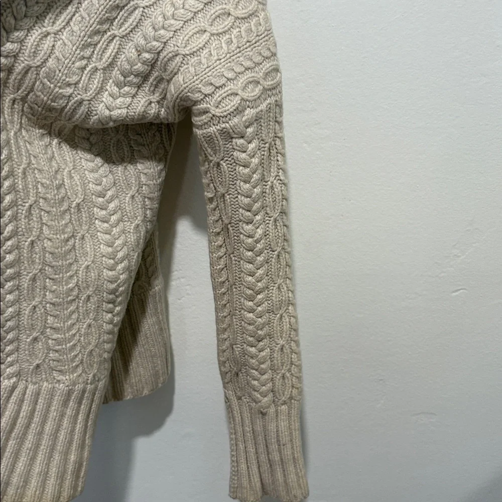 TSE Cream Cable Knit Cardigan - Picture 8 of 12